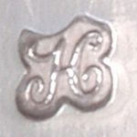 Jaarletter H van 1817 zilver