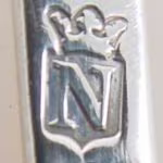 jaarletter N Dordrecht zilver