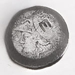 zilvermerk de minervahelm met de E van groningen